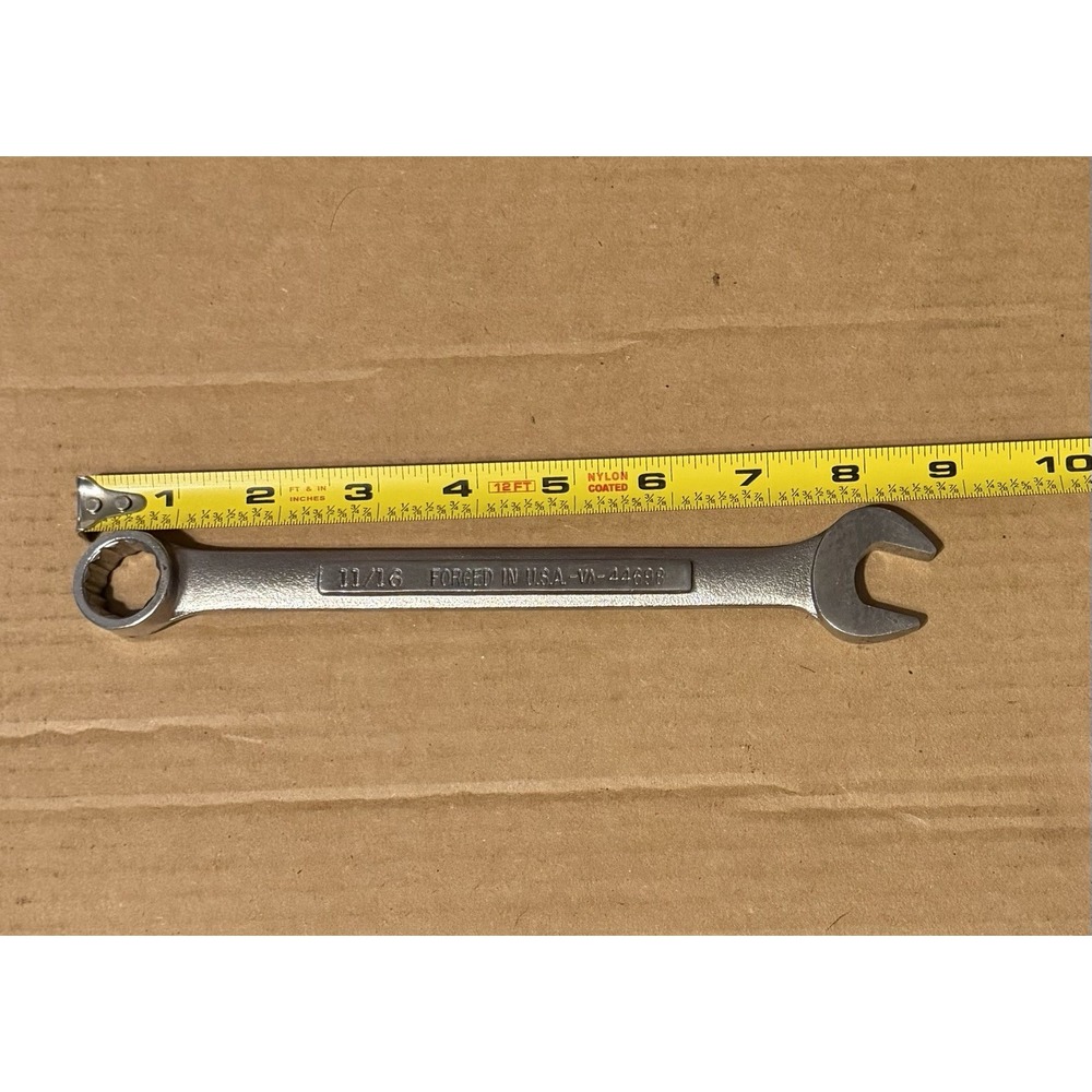 Vintage Craftsman 11/16" Combination Wrench Model USA -V inverted V- 44698
